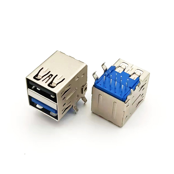 USB2.0+3.0雙層直邊；板上青蛙腳