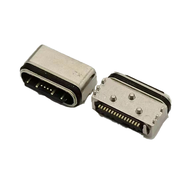 USB-TYPE-C-16P板上防水；粉末冶金