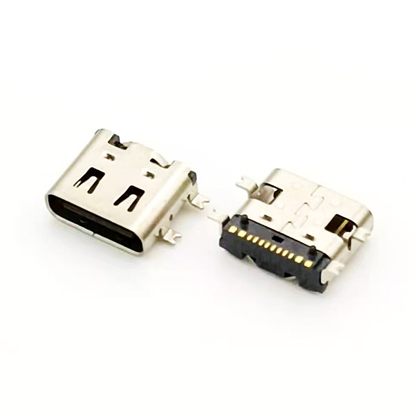 USB TYPE C 16P板上全貼；殼子帶彈