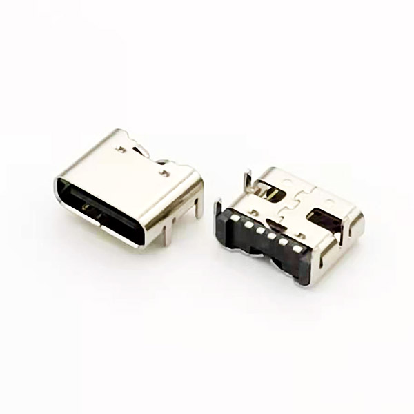 USB TYPE C 6P板上；DIP+SMT;殼子1.1；2.0長