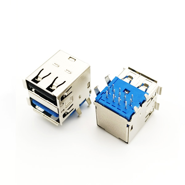 USB2.0+3.0雙層卷邊；板上青蛙腳