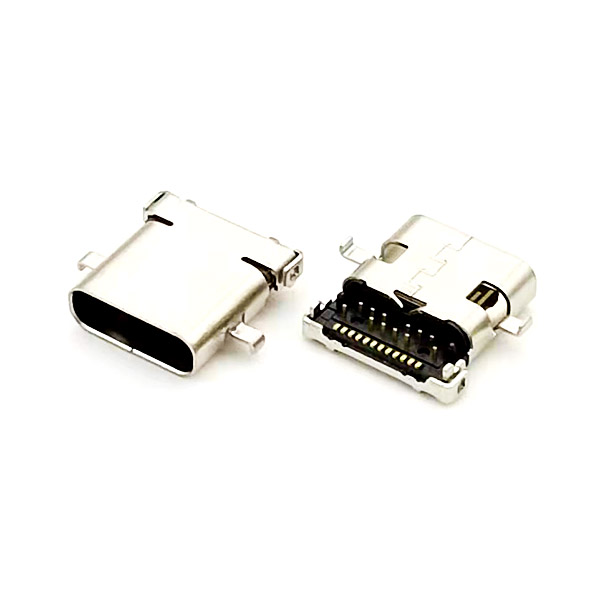 USB TYPE C 24P沉板1.25；單殼10.0；8.65長；DIP+SMT